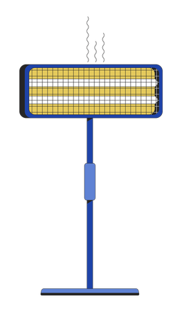 Calentador eléctrico infrarrojo  Ilustración