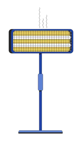 Calentador eléctrico infrarrojo  Ilustración