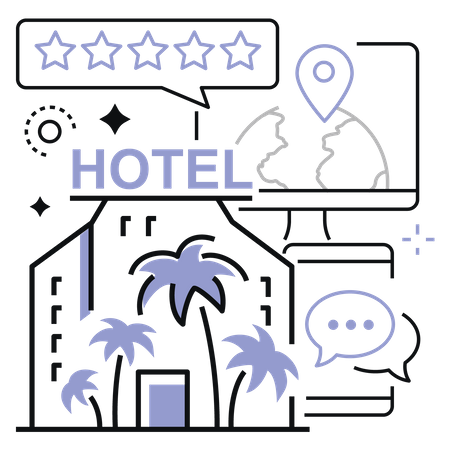 Calificación del servicio hotelero  Ilustración