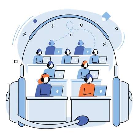 Call center  Illustration