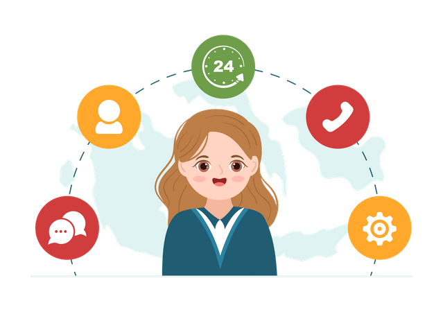 Call Center  Illustration