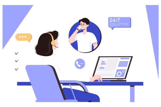 Call center  Illustration