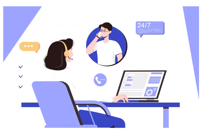 Call center  Illustration