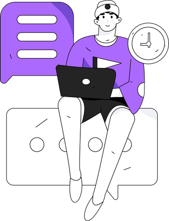 Call center time  Illustration