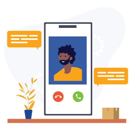 Call Service  Illustration