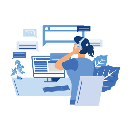 Callcenteragent  Illustration