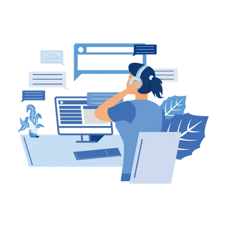 Callcenteragent  Illustration