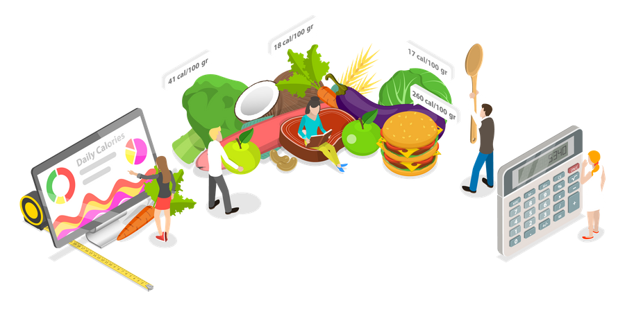 Calorie Calculator  Illustration