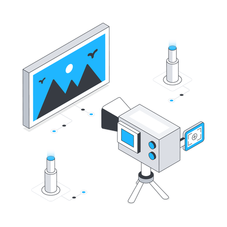 Camara de video  Ilustración