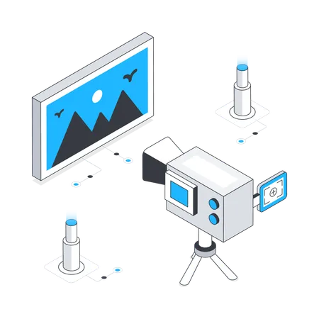 Camara de video  Ilustración