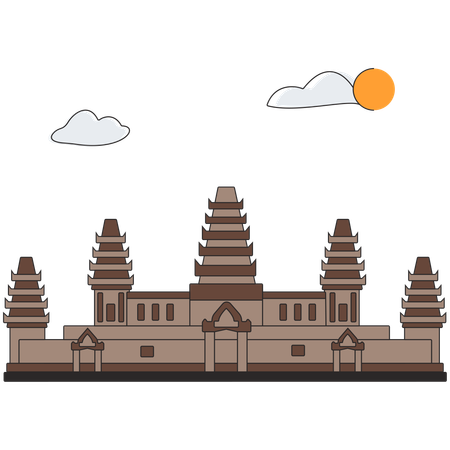 Cambodia - Angkor Wat  Illustration