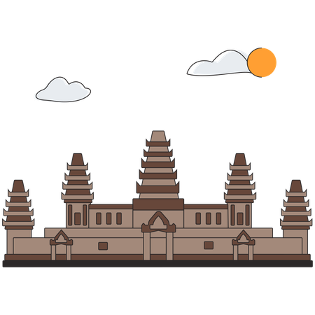 Cambogia-Angkor Wat  Illustration