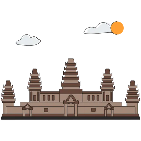 Cambogia-Angkor Wat  Illustration