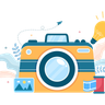 illustration camera