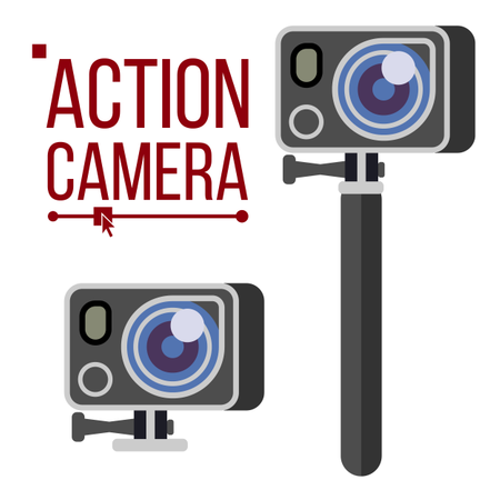 Caméra d'action  Illustration