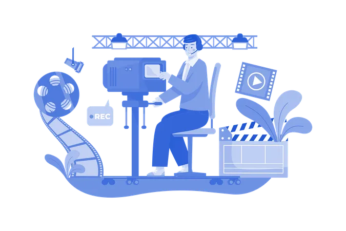 Camera Operator  Illustration