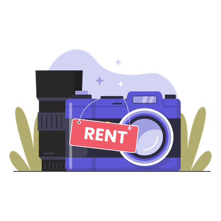 Camera Rental Service for Professional Photography  Illustration