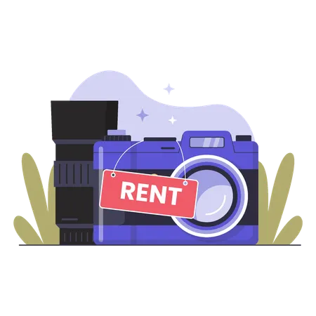 Camera Rental Service for Professional Photography  Illustration