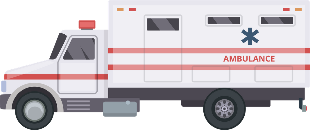 Caminhão ambulância  Ilustração