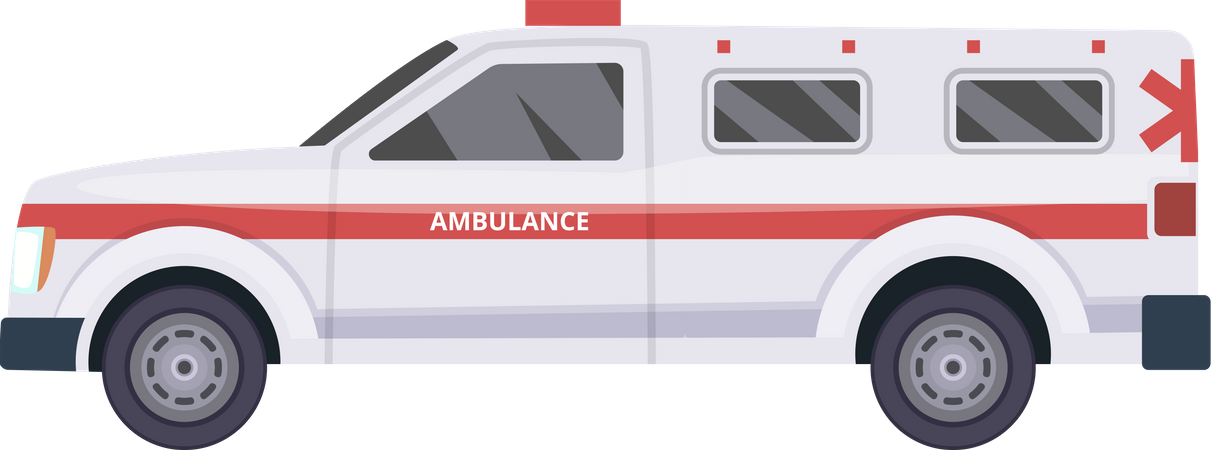 Caminhão ambulância  Ilustração