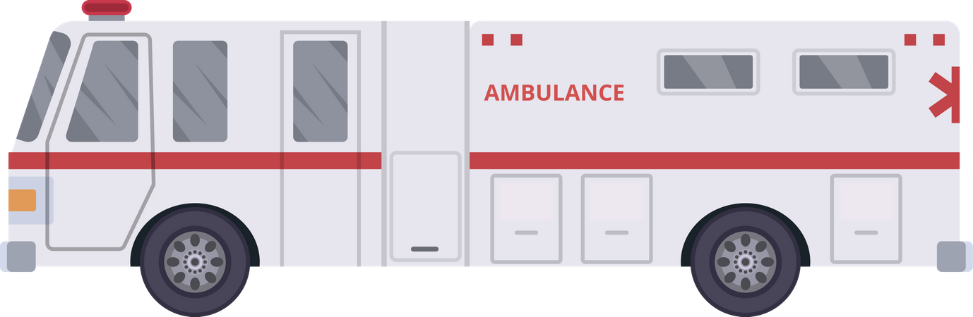Caminhão ambulância  Ilustração