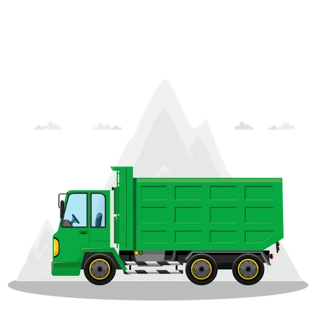 Caminhão basculante  Ilustração