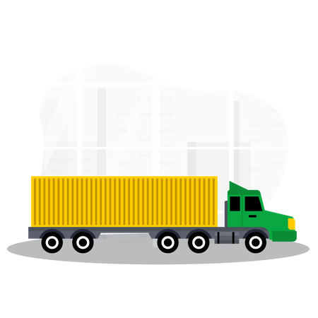 Caminhão de carga  Ilustração