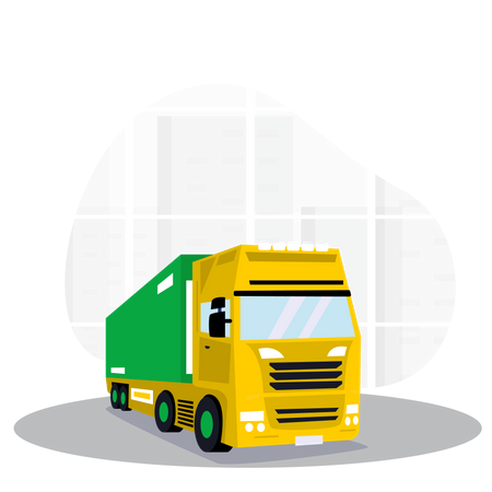 Caminhão de carga  Ilustração