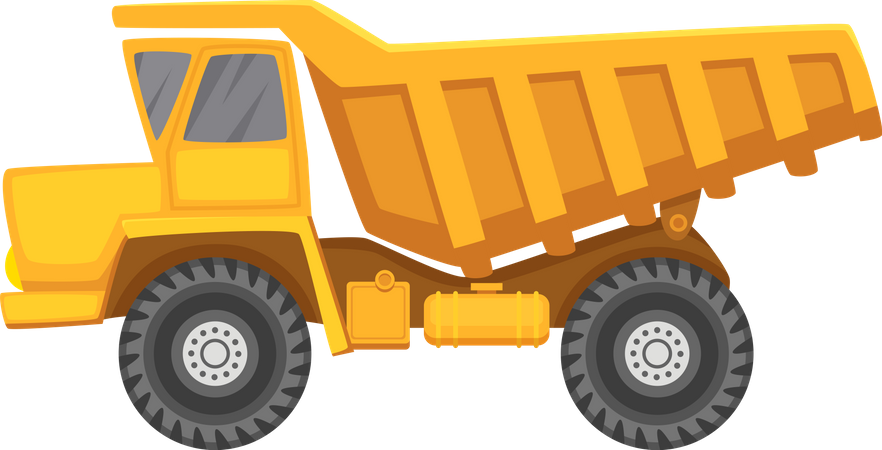 Caminhão de construção  Ilustração