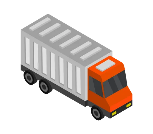 Caminhão logístico  Ilustração