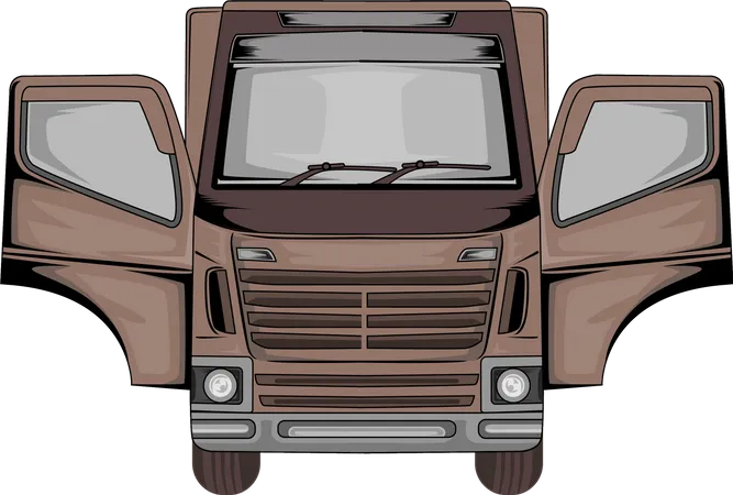 Ilustracion De Vector De Camion Ilustración
