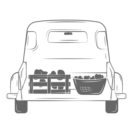 Camion agricole  Illustration