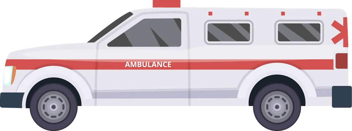 Camion ambulance  Illustration