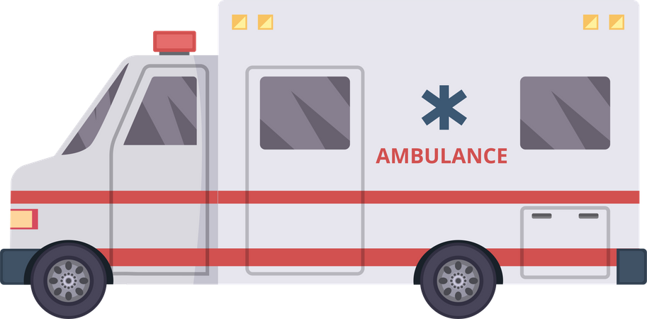 Camion ambulance  Illustration