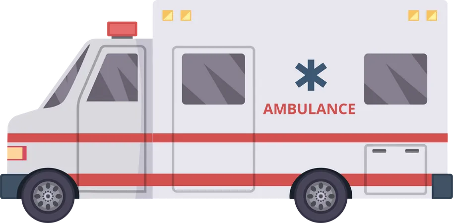 Camion ambulance  Illustration