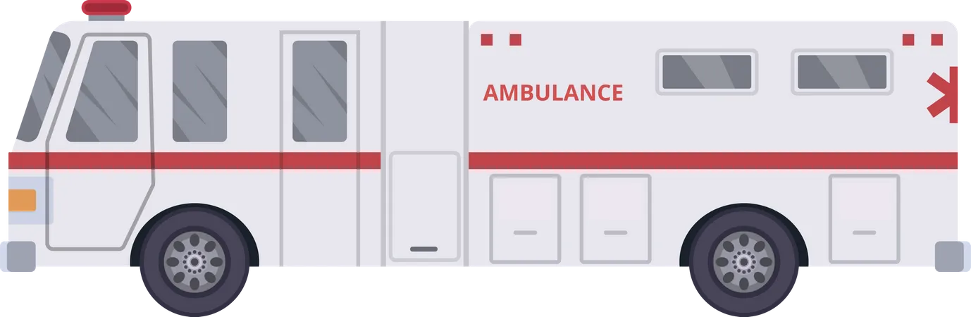 Camion ambulance  Illustration