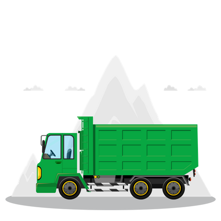 Camion benne  Illustration