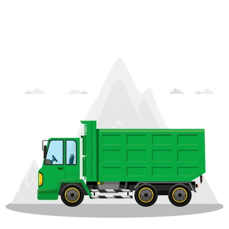 Camion benne  Illustration