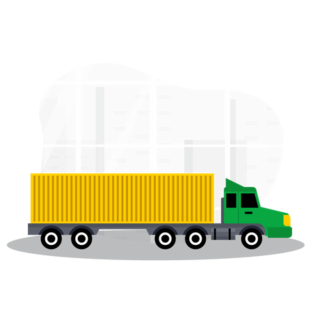 Camion de marchandises  Illustration