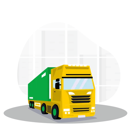 Camion de marchandises  Illustration