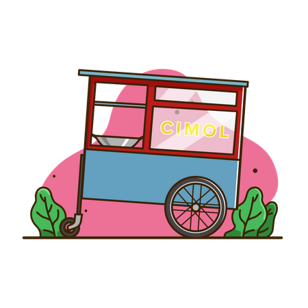 Camión de catering  Ilustración