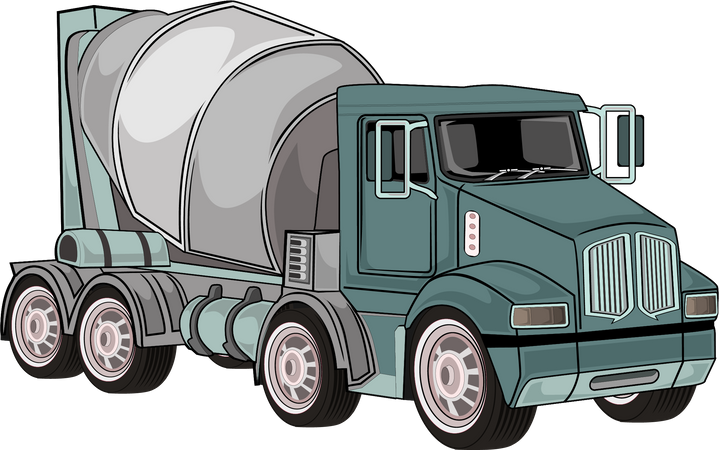 Camión de construcción  Ilustración
