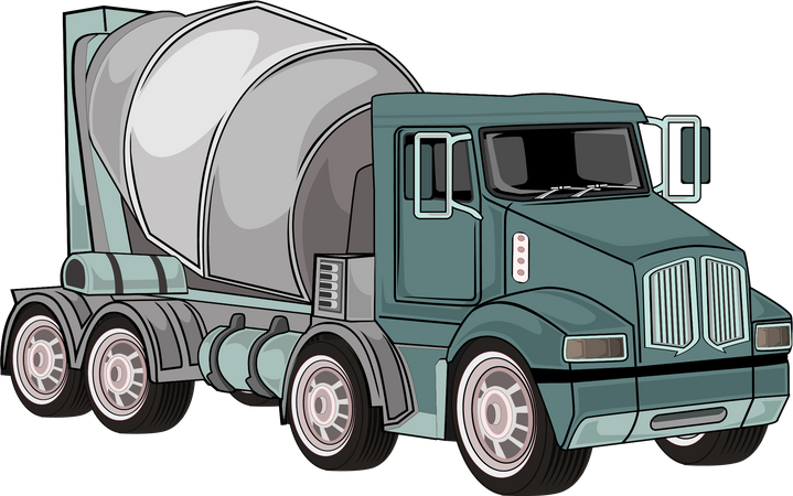 Camion de construction  Illustration