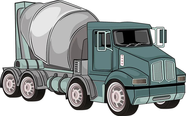 Camion de construction  Illustration