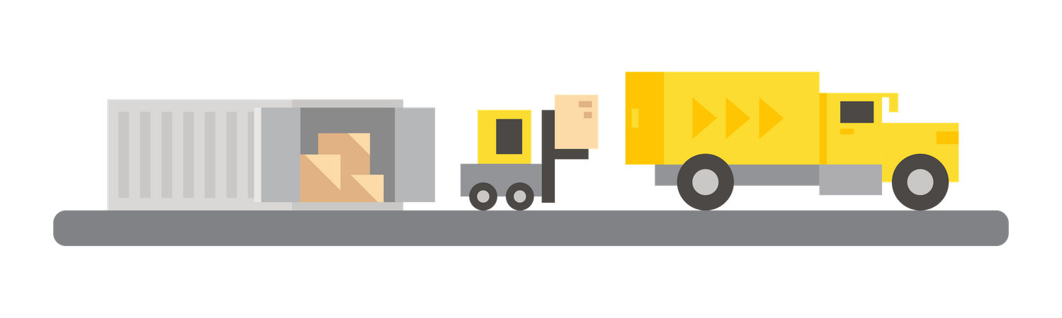 Camión de envío  Ilustración