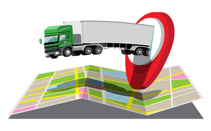 Camion de livraison  Illustration