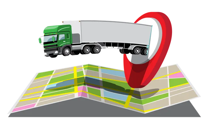 Camion de livraison  Illustration