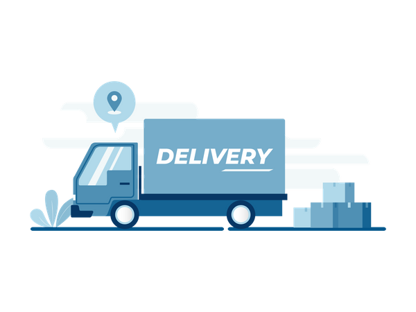Camion de livraison  Illustration