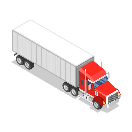 Camion de marchandises  Illustration