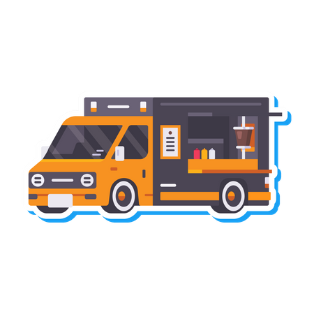 Camion de nourriture  Illustration